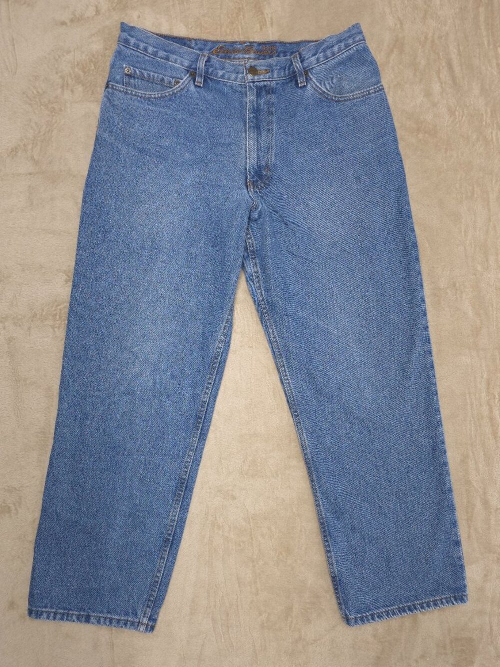 Eddie Bauer Men's Relaxed Fit Straight Leg Jeans 34x30 100% Cotton